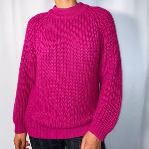 Vintage Punctuation Knitted Sweater (size small)